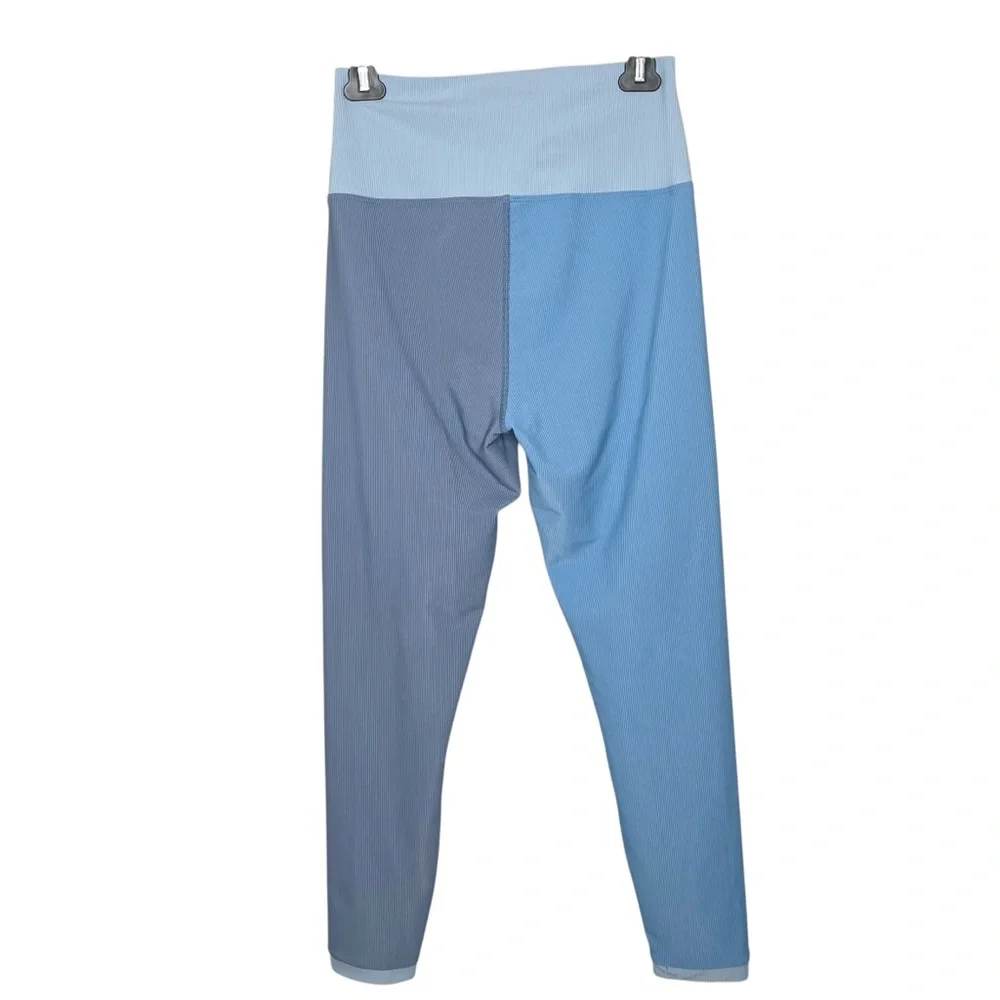 LoveShackFancy x Beach Riot Riley Blue Ribbed Lace Up Legging XL - Picture 9 of 16